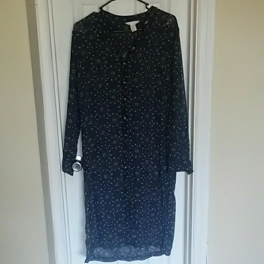 H&M long sleeve maxi tunic